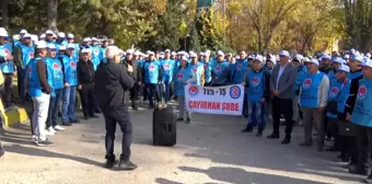 Çayırhan Termik Santrali için özelleştirme karşıtı eylem düzenlendi