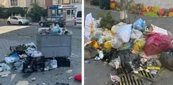 İşçiler greve çıkınca sokaklar çöp yığınından geçilmedi