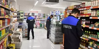 Gaziantep'te Zabıta Ekiplerinden Zincir Market Denetimi