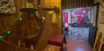 Burdur'da Çay Ocağında Tarihi Eşyalar Sergileniyor