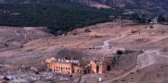 Pamukkale Travertenleri Gün Batımında Hayran Bırakıyor