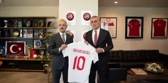 Ulaştırma Bakanı Uraloğlu TFF Başkanı Hacıosmanoğlu'nu Ziyaret Etti