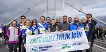 CK Enerji çalışanları, İstanbul Maratonu'nda 'Eğitim Hakkı Projesi' için koştu