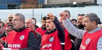 Gesbey işçileri haksız işten çıkarmaları protesto etti