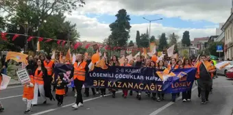 Tekirdağ'da Lösemili Çocuklar Haftası Yürüyüşü Düzenlendi