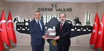 Türk Tarih Kurumu Başkanı Edirne Valisi'ni Ziyaret Etti