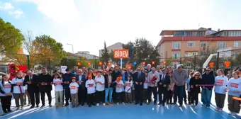 BİDEV, Balıkesir Gönen'de Yeni Basketbol Sahası Açtı