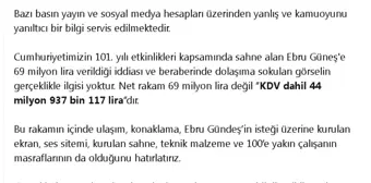 Ebru Güneş'e 69 Milyon Lira İddiası Yalanlandı