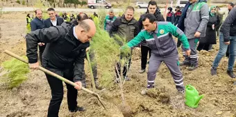 Çanakkale'nin ilçelerinde fidanlar toprakla buluşturuldu