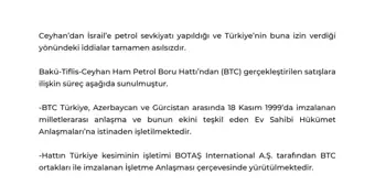 Enerji Bakanlığı'ndan Ceyhan ve İsrail Petrol Sevkiyatı İddialarına Yanıt