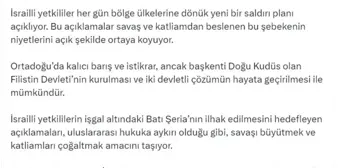 Ömer Çelik: İsrail'in Batı Şeria ilhak hedefi uluslararası hukuka aykırı