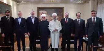 Diyanet İşleri Başkanı Erbaş, Sırbistan İslam Birliği Meşihatı Başkanı ile Görüştü