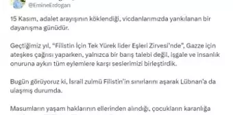 Emine Erdoğan: Çocukların karanlığa mahkum edildiği bir düzeni reddediyoruz