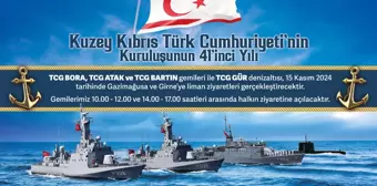 Kuzey Kıbrıs'ın 41. Kuruluş Yıl Dönümü Etkinlikleri İçin Deniz Kuvvetlerinden Ziyaret