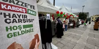 Samsun'da Gazze'ye Yardım İçin Hayır Çarşısı Kuruldu