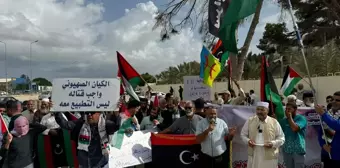 Libyalılar, Gazze'deki Soykırıma Destek Veren AB Ülkelerini Protesto Etti