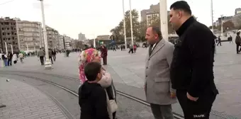 Taksim'de Kayıp Çocuk Seferberliği