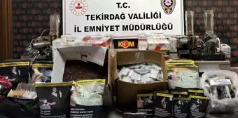 Tekirdağ'da Tütün Kaçakçılığına Karşı Operasyon: Çok Sayıda Ürün Ele Geçirildi