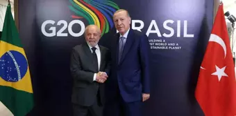 Cumhurbaşkanı Erdoğan, Brezilya Devlet Başkanı Lula da Silva ile görüştü