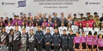 Dilovası'nda Amatör Sporculara Malzeme Desteği