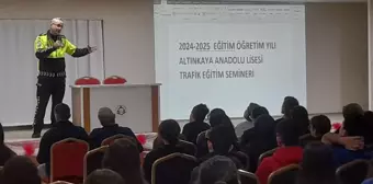 Bafra'da Lise Öğrencilerine Trafik Eğitimi Verildi