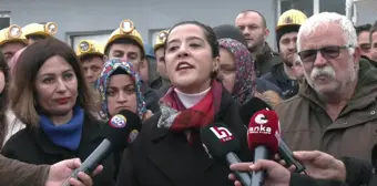 EMEP Milletvekili Sevda Karaca, Madencilerin Varlık Satışına Direnişine Destek Verdi