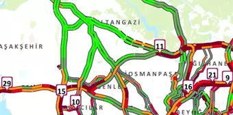 İstanbul'da Trafik Yoğunluğu Yüzde 90'a Ulaştı