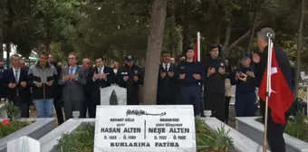 Tekirdağ'da şehit öğretmen Neşe Alten ve babası kabirleri başında anıldı