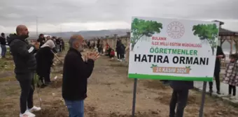 Muş'ta Öğretmenler Hatıra Ormanı Oluşturuldu