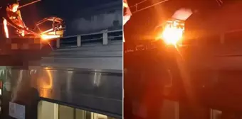 Tren sörfü yapan 13 yaşındaki çocuğa 2 kez elektrik çarptı