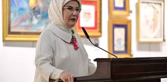 Emine Erdoğan, Çınar Uluslararası Kültür ve Sanat Derneği Karma Sergisi'nin açılışını yaptı Açıklaması