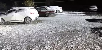 Kırklareli'nin Yüksek Kesimlerinde Kar Yağışı Başladı