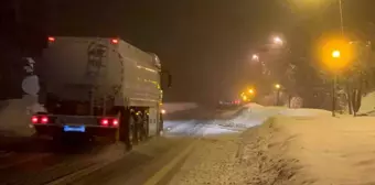 Bolu Dağı Geçişinde Kar ve Sis Etkili