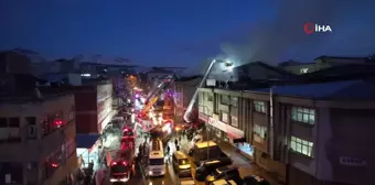 Ankara'da Boya Atölyesinde Çatı Yangını