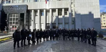 Çorum'da Avukatlardan Kadına Yönelik Şiddet Protestosu