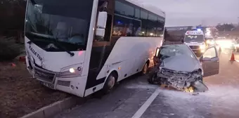 Tekirdağ'da Otomobil ile Midibüs Çarpıştı: 1 Ölü, 5 Yaralı