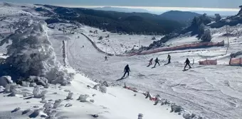 Kartalkaya Kayak Merkezi, Hafta Sonunda Kayak Severleri Ağırladı