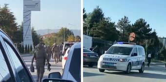 İşte TUSAŞ'taki saldırıya ilişkin ilk müdahale anı!