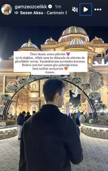 Gamze Özçelik 'Duam, şükrüm' dediği oğlunun fotoğrafını paylaştı