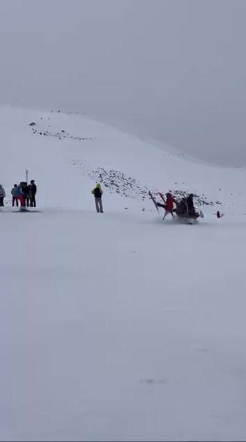 Bingöl'de kayak merkezinde kaza: 6 yaralı