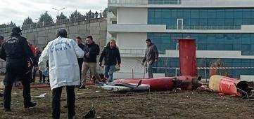 Muğla'da 4 kişinin öldüğü helikopter kazasından ilk görüntüler