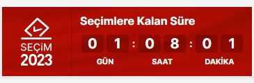 Seçime kaç saat kaldı? SEÇİM SAYACI! 14 Mayıs 2023 seçimlerine ne kadar kaldı?
