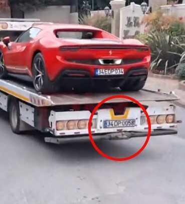 Dilan Polat ve Engin Polat çiftinin lüks araçları emniyete 'DP' plakalı çekiciyle getirildi