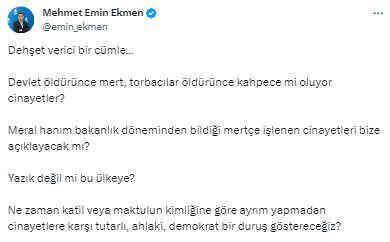 Meral Akşener'den 'Geçmişteki siyasi cinayetler mertçeydi' sözlerine gelen tepkilere yanıt