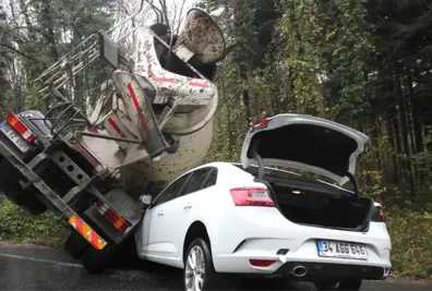 Beton Mikseri Devrildi, Faciadan Dönüldü