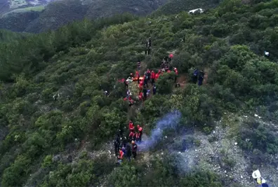 Mağaradaki Kurtarma Anları Havadan Görüntülendi