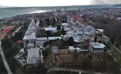 Restorasyondaki Topkapı Sarayı Havadan Görüntülendi