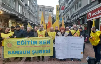 Eğitim Sen Samsun Şube Başkanı Yavuz: ''1 Milyon 500 Bin Çocuk Örgün Eğitimin Dışında''