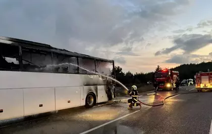 Muğla'da Otobüste Yangın: Yolcular Kurtarıldı