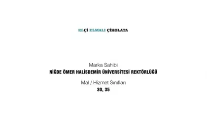 Niğde Üniversitesi'nden 'Elçi Elmalı Çikolata' Markasına Tescil